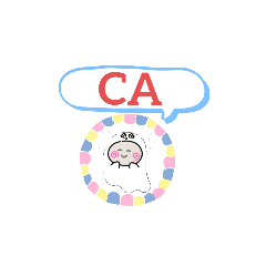 [LINEスタンプ] カリフォルニア州他おばけはんつくん 略称