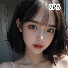 [LINEスタンプ] JP6 かわいい selfie 女の子の画像（メイン）
