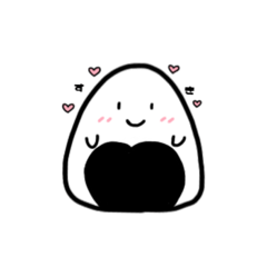 [LINEスタンプ] かわちいおにぎりくん