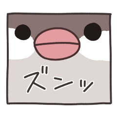 [LINEスタンプ] シナモン文鳥ちゃん