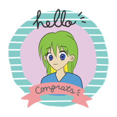 [LINEスタンプ] 女の子集まれ！の画像（メイン）
