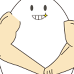 [LINEスタンプ] ムキムキたまご