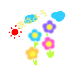 [LINEスタンプ] お花のお友達