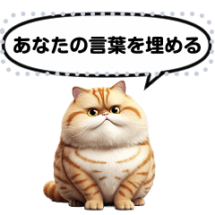 [LINEスタンプ] Message Stickers (Tabby Cats) JP