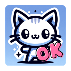 [LINEスタンプ] ねこねこスタンプ16こ