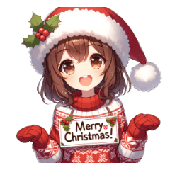 [LINEスタンプ] メリークリスマス_Siren Night