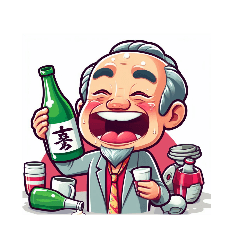 [LINEスタンプ] お酒を飲むカッコいいおじさま達の画像（メイン）