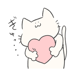 [LINEスタンプ] ガタイと愛のでかい猫