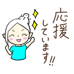 [LINEスタンプ] 雪の妖精が贈る、日常で使う言葉・挨拶