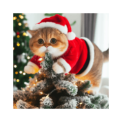 [LINEスタンプ] クリスマスな猫。