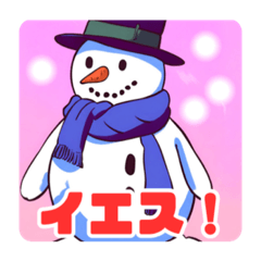 [LINEスタンプ] 雪だるま日常ことば