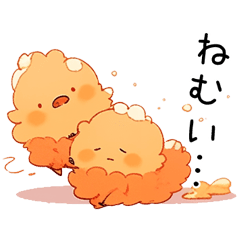 [LINEスタンプ] まったりミニエビフライ