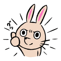 [LINEスタンプ] ラビットラット 1