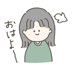 [LINEスタンプ] 毎日使う女の子