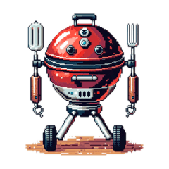 [LINEスタンプ] 8bit.BBQ 40スタンプV.2 ロボット編