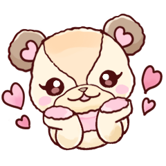 [LINEスタンプ] かわちぃー❤クマのエミーちゃん