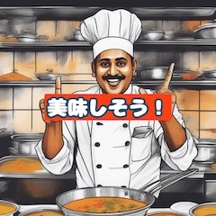 [LINEスタンプ] 世界の料理人