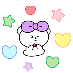 [LINEスタンプ] ベベリボンパピー