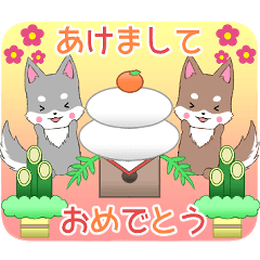 [LINEスタンプ] ちびハスキー1【冬①】