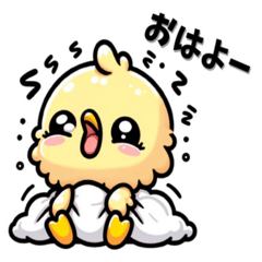 [LINEスタンプ] 冬に使えるかわいいひよこスタンプ