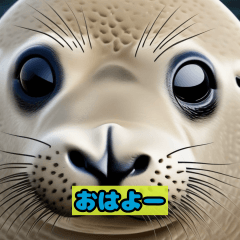 [LINEスタンプ] 大人アザラシのおしゃべり