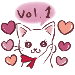 [LINEスタンプ] 水彩タッチ♡Girly Cat