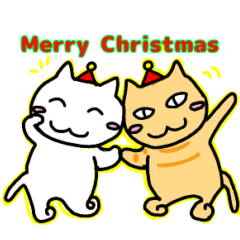 [LINEスタンプ] クリスマス猫と龍にのった開運猫