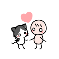 [LINEスタンプ] 僕とハチワレ