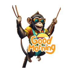 [LINEスタンプ] super monkeys！