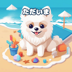 [LINEスタンプ] 雪だるまを作る犬たち