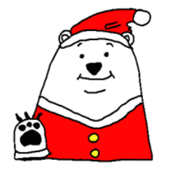 [LINEスタンプ] 白くまさんのきもちスタンプクリスマスver