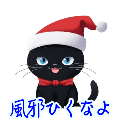 [LINEスタンプ] メチャかわいい！サンタ猫のスタンプ集2