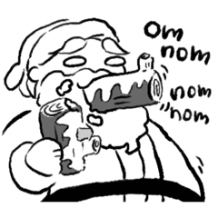 [LINEスタンプ] 老子ちゃんメリクリ＆あけおめ 英語スタンプ