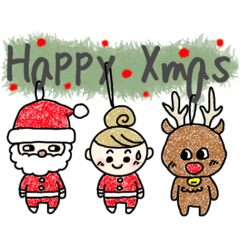 [LINEスタンプ] くくりちゃんのクリスマスとお正月Ver 2024