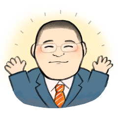 [LINEスタンプ] 空回りな太っちょおじさん