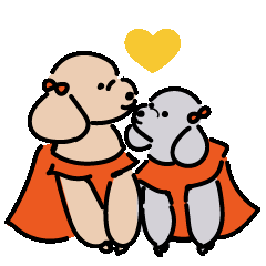 [LINEスタンプ] なかよし♡Pepu＆Pety