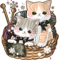 [LINEスタンプ] 冬の思いやり♡癒し猫