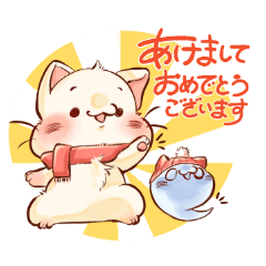 [LINEスタンプ] 冬のゆるぬけねこスタンプ