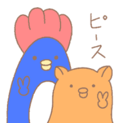 [LINEスタンプ] ふわりぃメンダコちゃん ペンギンRemix