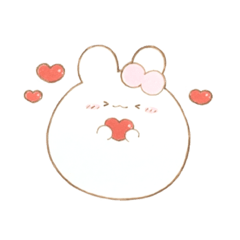 [LINEスタンプ] たまうさちゃん〜毎日をほのぼのと彩って〜