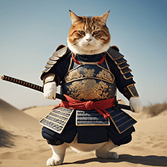 [LINEスタンプ] 武士道の猫の画像（メイン）