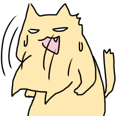 [LINEスタンプ] ライブへ行く猫