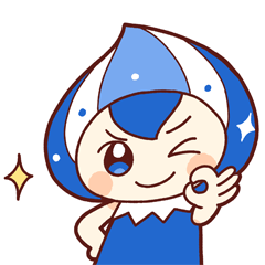 [LINEスタンプ] 水の妖精かわいいてんすいくん♪日常会話♡