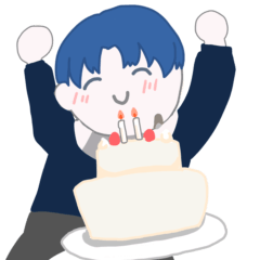 [LINEスタンプ] 2周年だよ！春木秀介