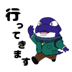 [LINEスタンプ] シャチのキュウ 冬でも楽しむぞ〜！