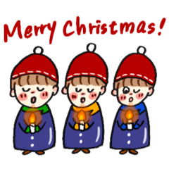 [LINEスタンプ] クリスマス＆お正月っ子からの冬のお知らせ