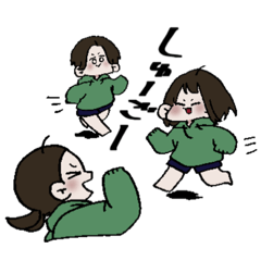 [LINEスタンプ] ぴーまんからーぱーかーがーるず3