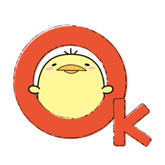 [LINEスタンプ] 日常使い_ぴーちゃん