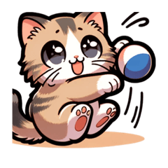 [LINEスタンプ] 可愛いじゃれ猫スタンプ