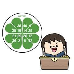 [LINEスタンプ] 幸運な紳士 66,77,88,99